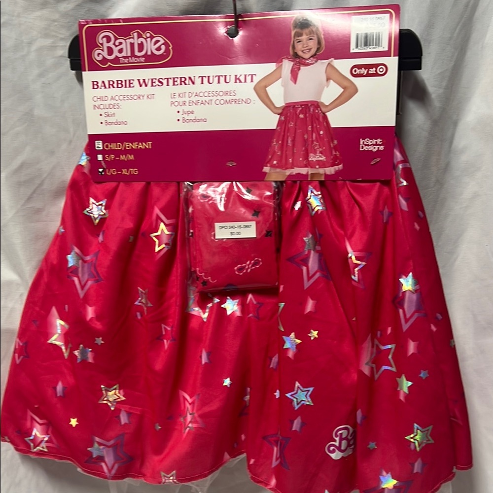 Barbie western tutu kit child’s size large to extra large